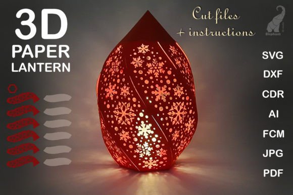 Download Christmas Paper Lantern SVG Cut Files - Svg cut files Collection