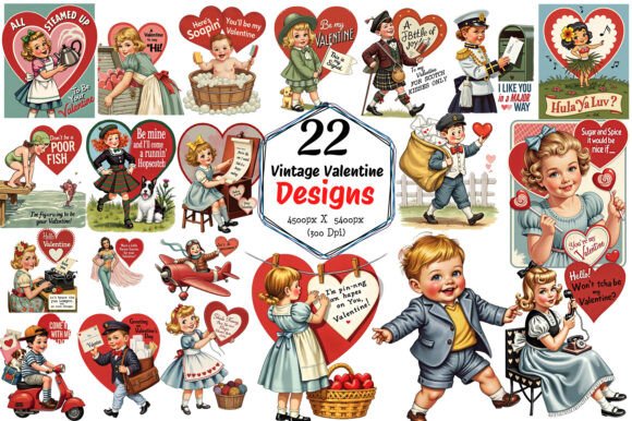 Download Vintage Valentine Designs for Your - Valentine designs Collection
