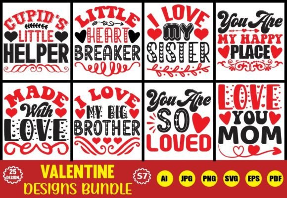 Download Valentine Designs Bundle - Valentine designs Collection
